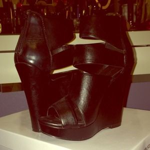 Aldo black  wedges