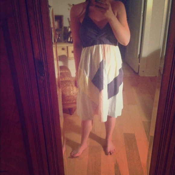 Patchwork Anthropologie Halter Dress