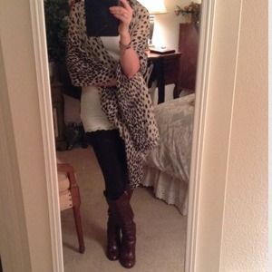 Leopard print J.Crew Scarf