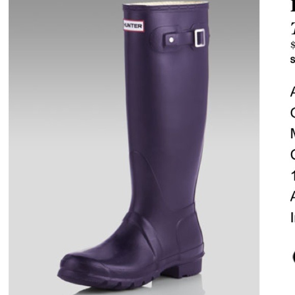 🚫SOLD🚫Hunter tall wellie boot - Picture 2 of 4