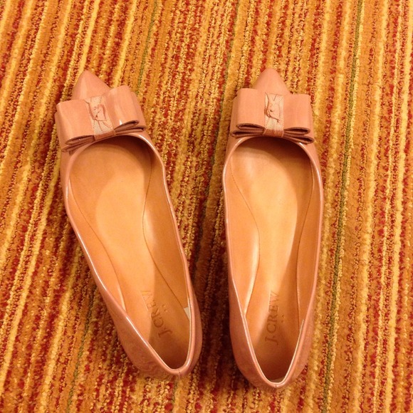 J. Crew Emery Patent Bow Flats 7.5