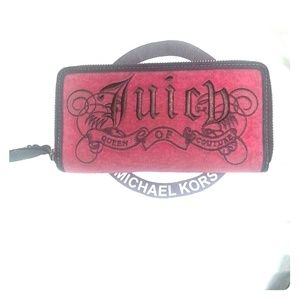 Authentic Juicy couture reddish pink wallet