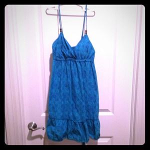 Blue bohemian summer dress