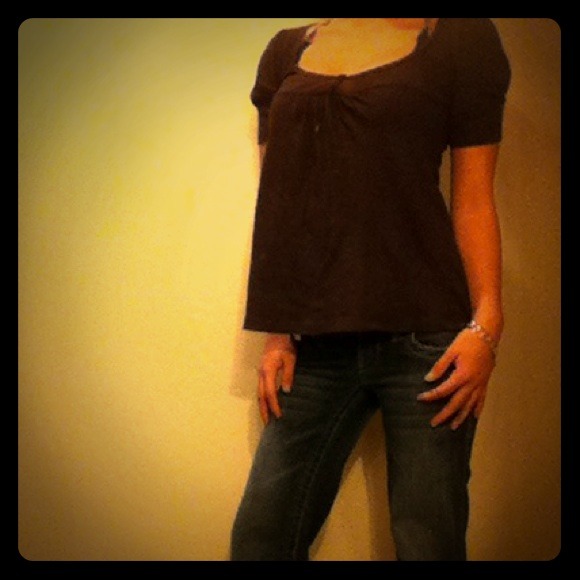 Brown cute top