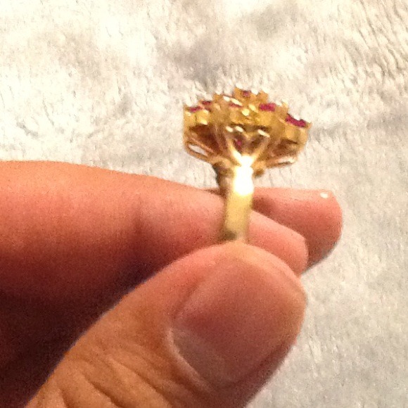 cocktail ruby ring sale one week only - Picture 3 of 3