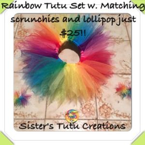 Rainbow tutu set!