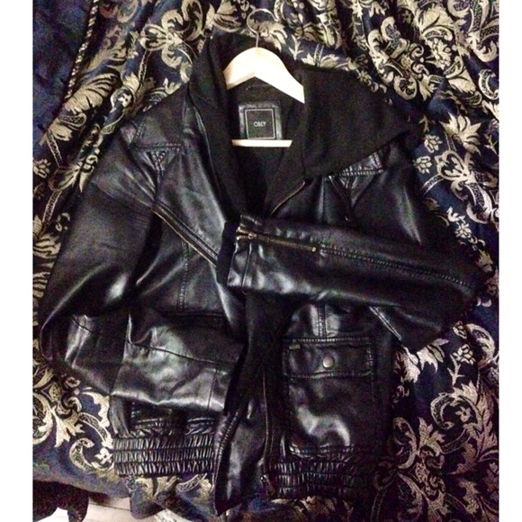 Leather Obey Jacket.