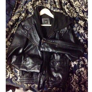 Leather Obey Jacket.
