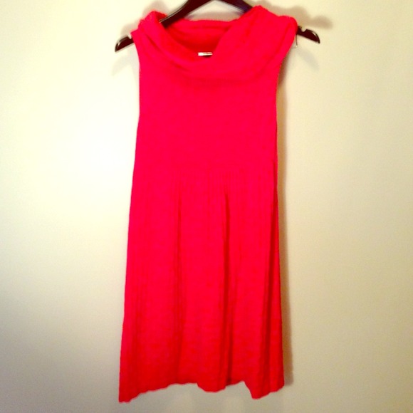 H&M burnt coral sweater dress, size M
