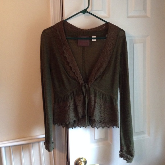 Anthropology wrap sweater