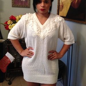 Vintage doll me up sweater