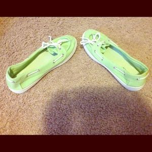 Lime Green Mocassin Shoes