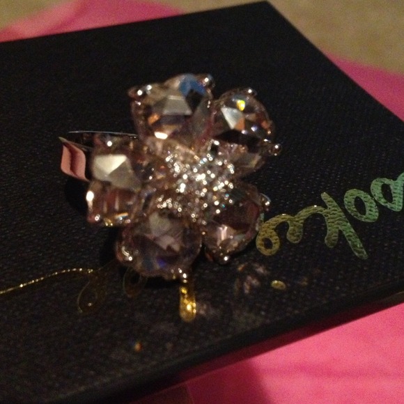 Cookie Lee pink CZ ring