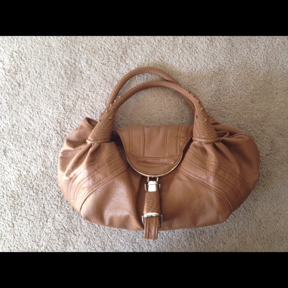 Fendi spy bag brown leather