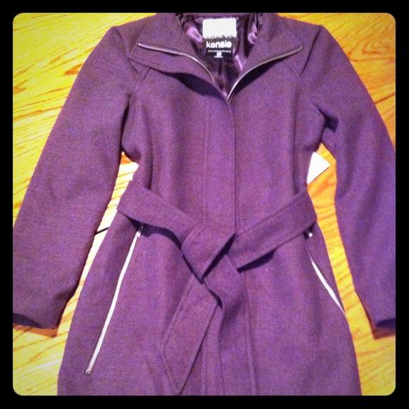 -SOLD------Purple Mid-Length Jacket - Kensie