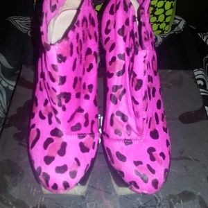 Pink Leopard SENSO Booties