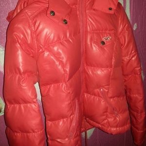 Pink Hollister winter jacket.