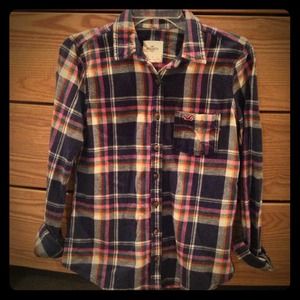 Hollister plaid flannel shirt