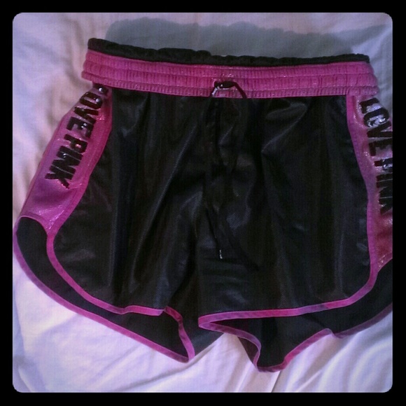 *BUNDLED* VS pink sequined gym shorts!