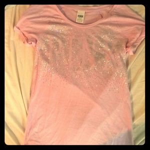 *SOLD* VS pink lavender colored sequined t-shirt