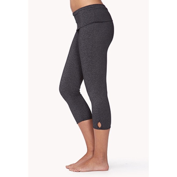 Forever 21 Pants - Charcoal Heathered Workout Leggings