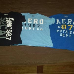 Three men's aero tshirts. Like new!
