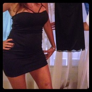 Cutout scuba knit dress