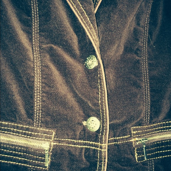 ****SOLD****Velvet Jacket - Picture 3 of 4