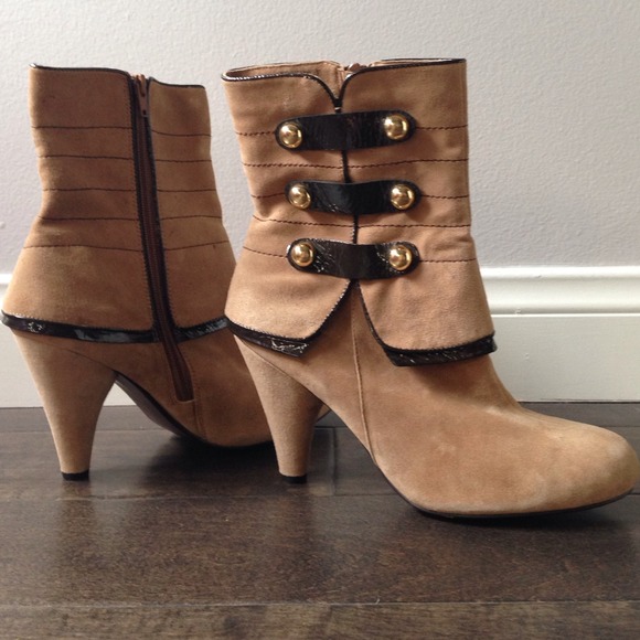 Naughty Monkey Boots - Suede tan boots REDUCED!