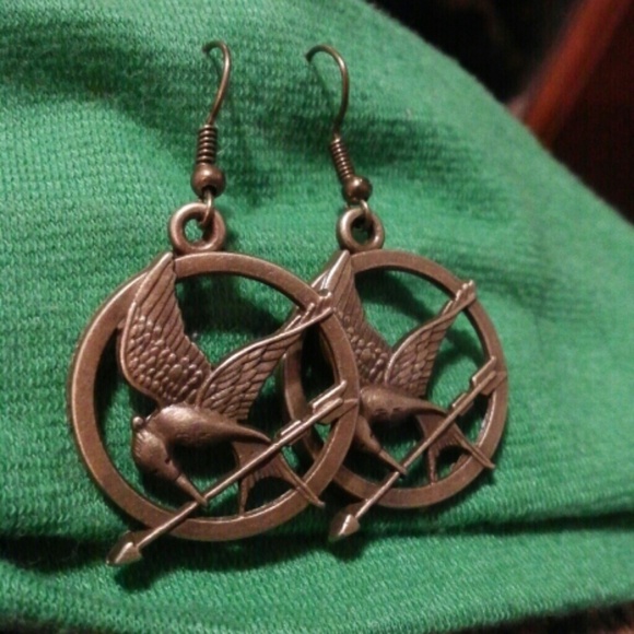 Hunger Games Mockingjay Pin Earrings