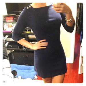 3/4 SLEEVE - NAVY DRESS. VINTAGE GAP. SIZE XS