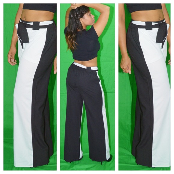 Black/White  dress pants.
