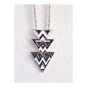 X gifted X Aztec arrow long statement necklace