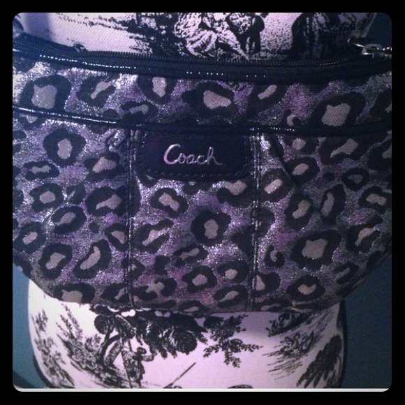 Sold Limited edition leopard coach cross body