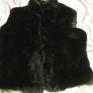 Faux fur vest