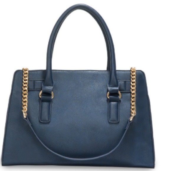 Structured Navy Handbag - Picture 2 of 3