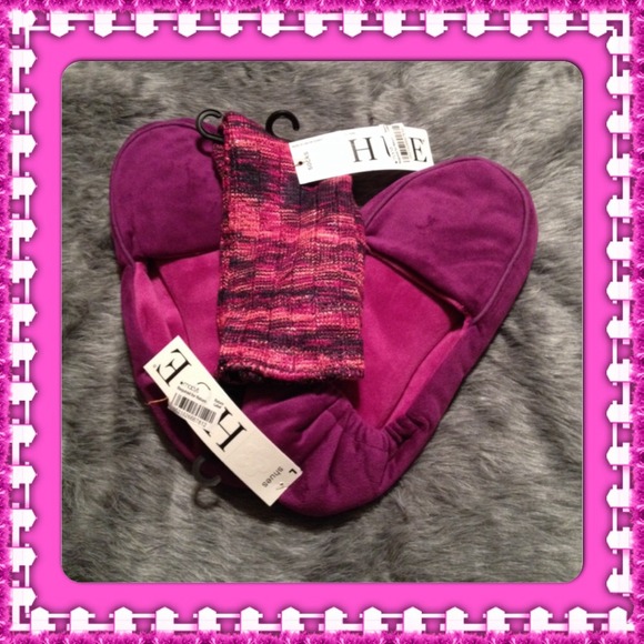 Velour Slipper and Sock Set