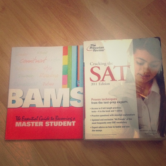 SAT prep book and BAMS master student $20!