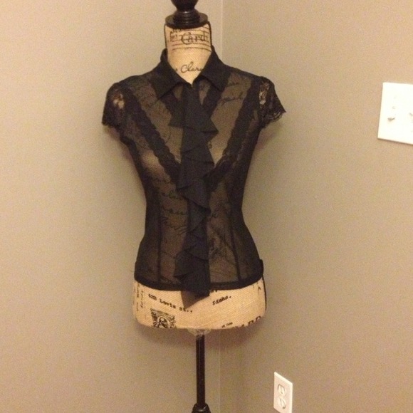 🎉HOST PICK🎉Sheer and lace Express blouse!