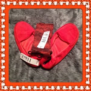 Velour Slipper and Sock Set