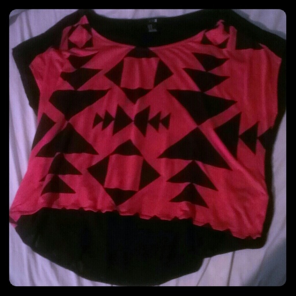 *BUNLED* Pink and black forever 21 Aztec print
