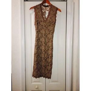 Skin colored lace dress never worn tag still on