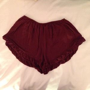 Brandy Melville Maroon Vodi Shorts