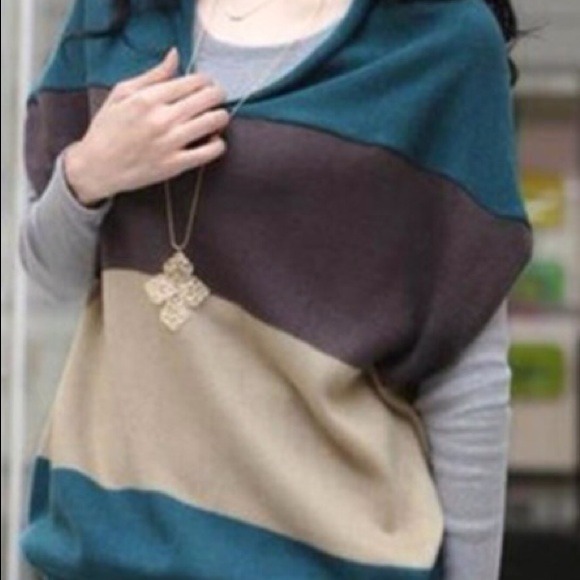 👑 oversized sleeveless v-neck sweater - Picture 3 of 3