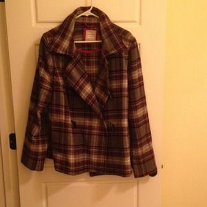 Plaid Peacoat