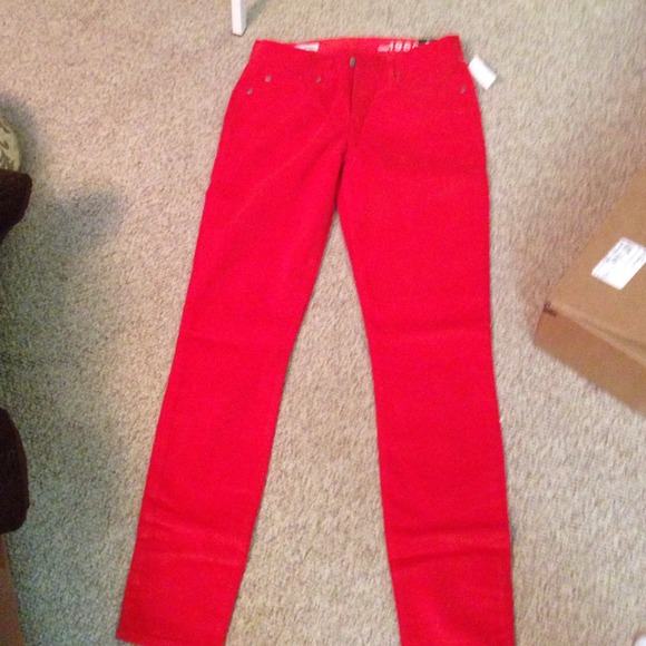 Gap red corduroy pants