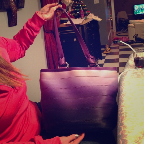 Harvey's Ombré purple purse