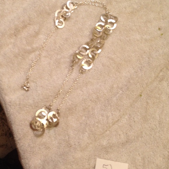 Long necklace and matching earrings