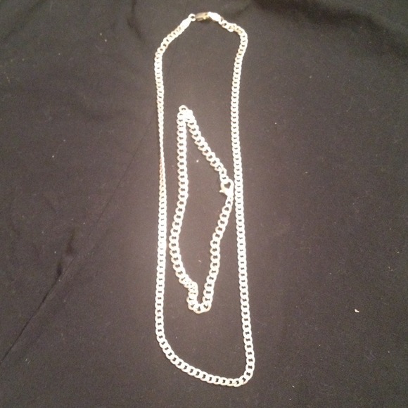 🔴SOLD🔴Sterling Silver necklace& bracelet