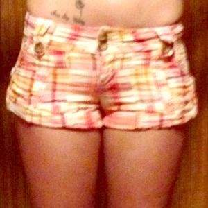 Pink, yellow & orange shorts